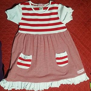 Ruffle girl capri suit